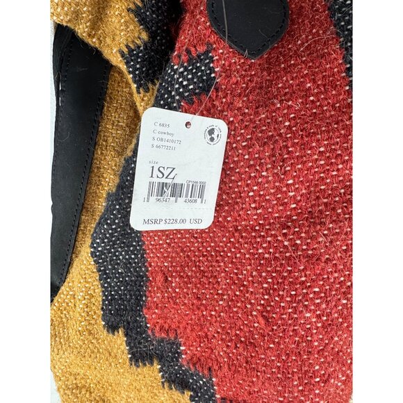 Free People Quick Trip Weekender Bag in Cowboy NWT Slouchy Woven - Picture 7 of 8